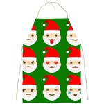 santa emoji emoticons Full Print Apron