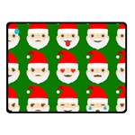 santa emoji emoticons Fleece Blanket (Small)