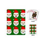 santa emoji emoticons Playing Cards (Mini)