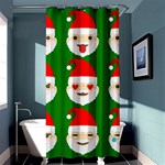 santa emoji emoticons Shower Curtain 36  x 72  (Stall)