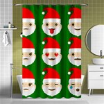 santa emoji emoticons Shower Curtain 48  x 72  (Small)