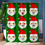 santa emoji emoticons Shower Curtain 60  x 72  (Medium)