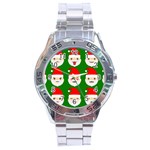 santa emoji emoticons Stainless Steel Analogue Watch