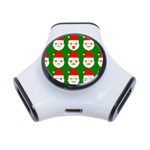 santa emoji emoticons 3-Port USB Hub