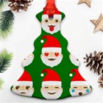 santa emoji emoticons Ornament (Christmas Tree) 