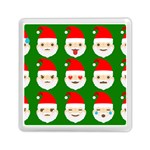 santa emoji emoticons Memory Card Reader (Square)