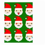 santa emoji emoticons Large Garden Flag (Two Sides)