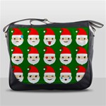 santa emoji emoticons Messenger Bag