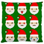 santa emoji emoticons Large Cushion Case (Two Sides)