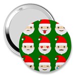 santa emoji emoticons 3  Handbag Mirror