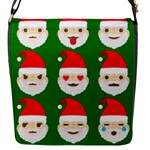 santa emoji emoticons Flap Closure Messenger Bag (S)