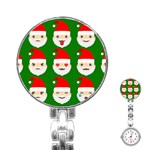 santa emoji emoticons Stainless Steel Nurses Watch