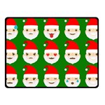 santa emoji emoticons Double Sided Fleece Blanket (Small)