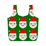 santa emoji emoticons Full Print Recycle Bag (M)