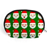 santa emoji emoticons Accessory Pouch (Medium)