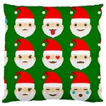 santa emoji emoticons Large Flano Cushion Case (One Side)