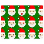 santa emoji emoticons Double Sided Flano Blanket (Medium)