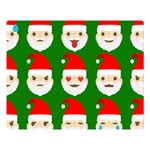 santa emoji emoticons Double Sided Flano Blanket (Large)