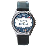 Xmas Buona Befana Round Metal Watch