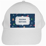 Xmas Buona Befana White Cap