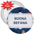 Xmas Buona Befana 3  Button (10 pack)