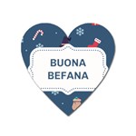 Xmas Buona Befana Magnet (Heart)