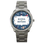 Xmas Buona Befana Sport Metal Watch