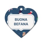 Xmas Buona Befana Dog Tag Heart (One Side)