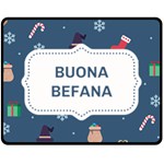 Xmas Buona Befana Fleece Blanket (Medium)