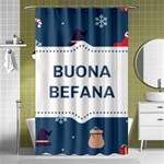 Xmas Buona Befana Shower Curtain 48  x 72  (Small)