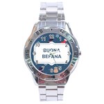 Xmas Buona Befana Stainless Steel Analogue Watch