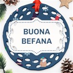 Xmas Buona Befana Ornament (Round Filigree)