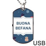 Xmas Buona Befana Dog Tag USB Flash (One Side)