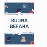 Xmas Buona Befana Small Garden Flag (Two Sides)