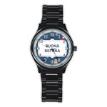 Xmas Buona Befana Stainless Steel Round Watch