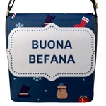 Xmas Buona Befana Flap Closure Messenger Bag (S)