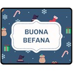 Xmas Buona Befana Double Sided Fleece Blanket (Medium)