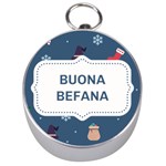 Xmas Buona Befana Silver Compass