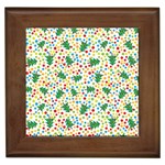 pop art christmas tree Framed Tile