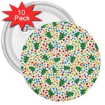 pop art christmas tree 3  Button (10 pack)