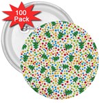 pop art christmas tree 3  Button (100 pack)