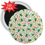 pop art christmas tree 3  Magnet (100 pack)