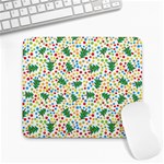 pop art christmas tree Large Mousepad