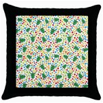 pop art christmas tree Throw Pillow Case (Black)