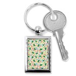 pop art christmas tree Key Chain (Rectangle)