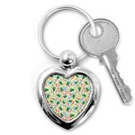 pop art christmas tree Key Chain (Heart)