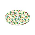 pop art christmas tree Sticker Oval (10 pack)