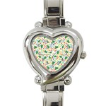 pop art christmas tree Heart Italian Charm Watch