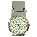 pop art christmas tree Money Clip Watch