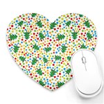 pop art christmas tree Heart Mousepad